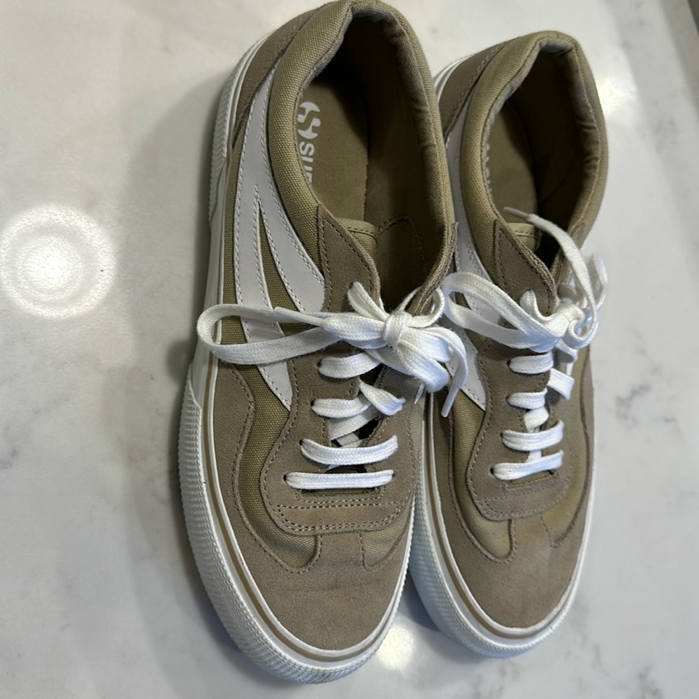 Superga revolley color block platform